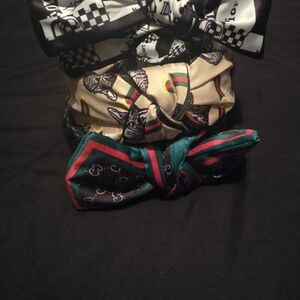 Stylish Women's Headbands Set - Black, Cream, Multicolor